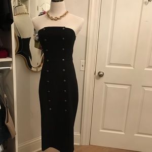 Intermix black strapless dress
